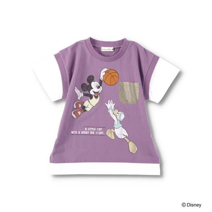 【Disney/ディズニー】スポーツグラフィック重ね着風半袖Tシャツ | ブランシェス | 詳細画像14 