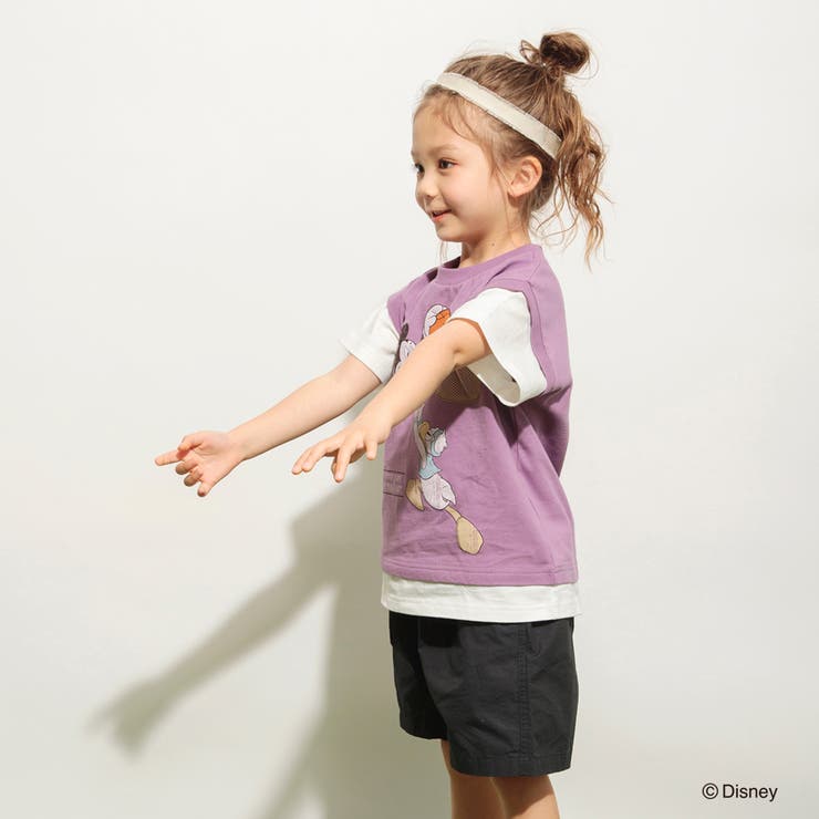 【Disney/ディズニー】スポーツグラフィック重ね着風半袖Tシャツ | ブランシェス | 詳細画像17 