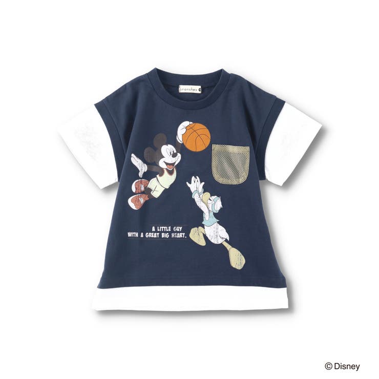 【Disney/ディズニー】スポーツグラフィック重ね着風半袖Tシャツ | ブランシェス | 詳細画像2 