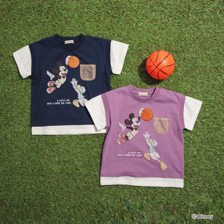 【Disney/ディズニー】スポーツグラフィック重ね着風半袖Tシャツ | ブランシェス | 詳細画像20 