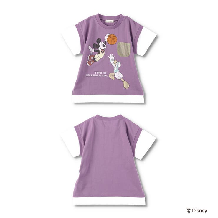【Disney/ディズニー】スポーツグラフィック重ね着風半袖Tシャツ | ブランシェス | 詳細画像21 