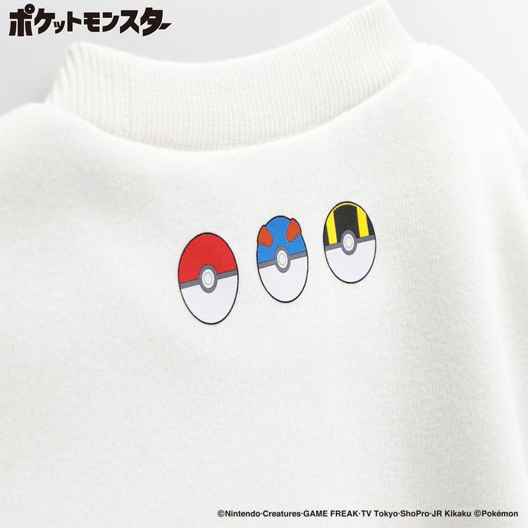 【Pokemon/ポケットモンスター（ポケモン）】裏起毛トレーナー | ブランシェス | 詳細画像3 