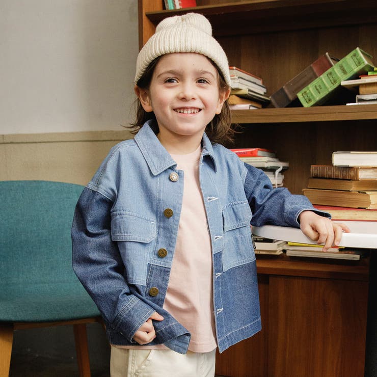 配色デニムジャケット | ブランシェス | 詳細画像3 