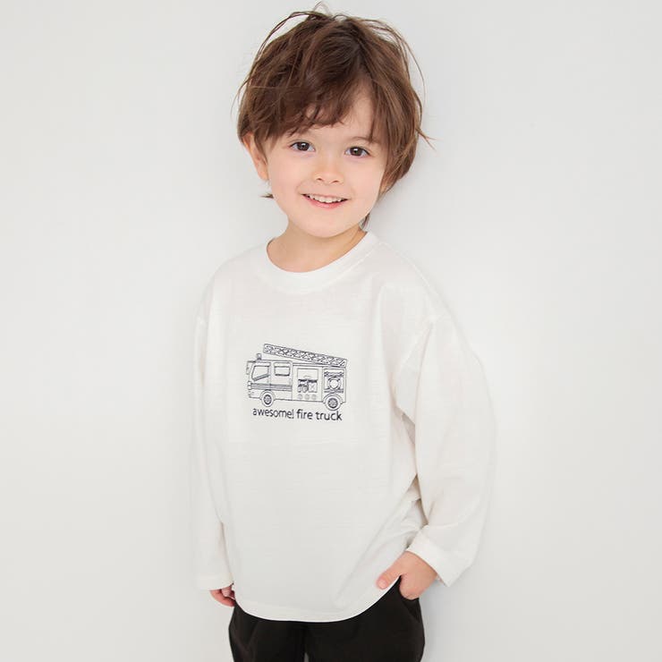 オフホワイト | 【ブランシェスmini】長袖Tシャツ | ブランシェス