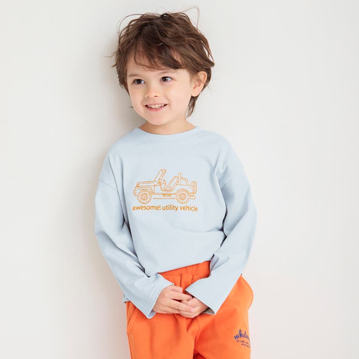 サックス | 【ブランシェスmini】長袖Tシャツ | ブランシェス