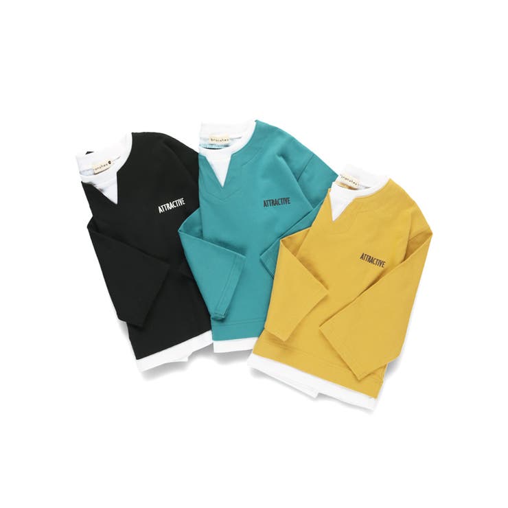 重ね着風長袖Tシャツ | ブランシェス | 詳細画像11 