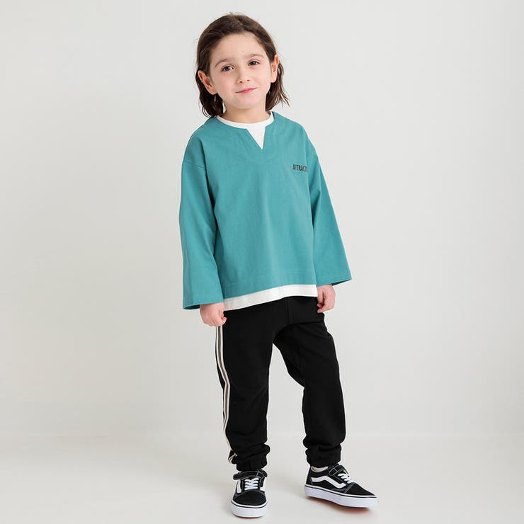 重ね着風長袖Tシャツ | ブランシェス | 詳細画像15 