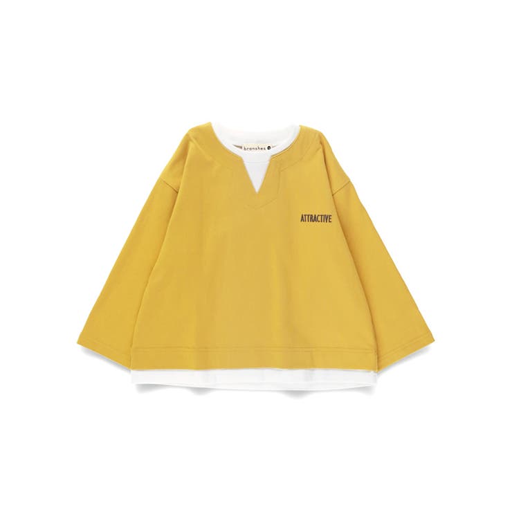 重ね着風長袖Tシャツ | ブランシェス | 詳細画像2 