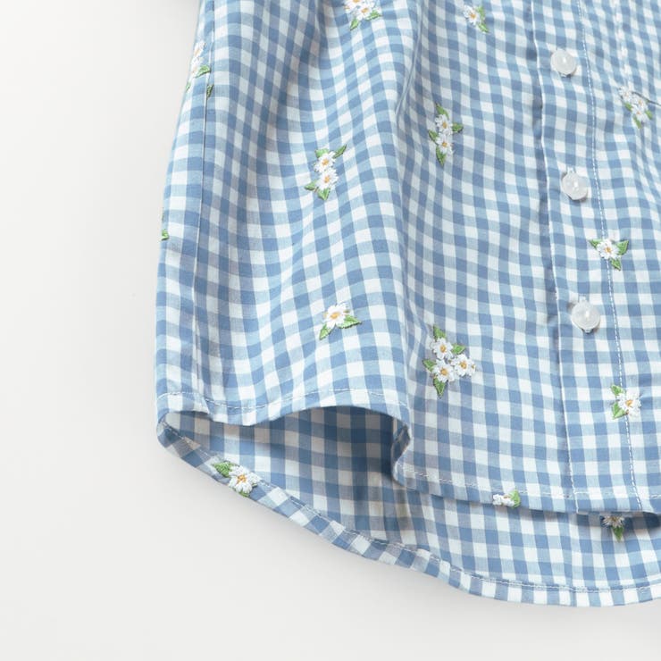 【おそろい】さくら刺繍長袖シャツ | ブランシェス | 詳細画像11 