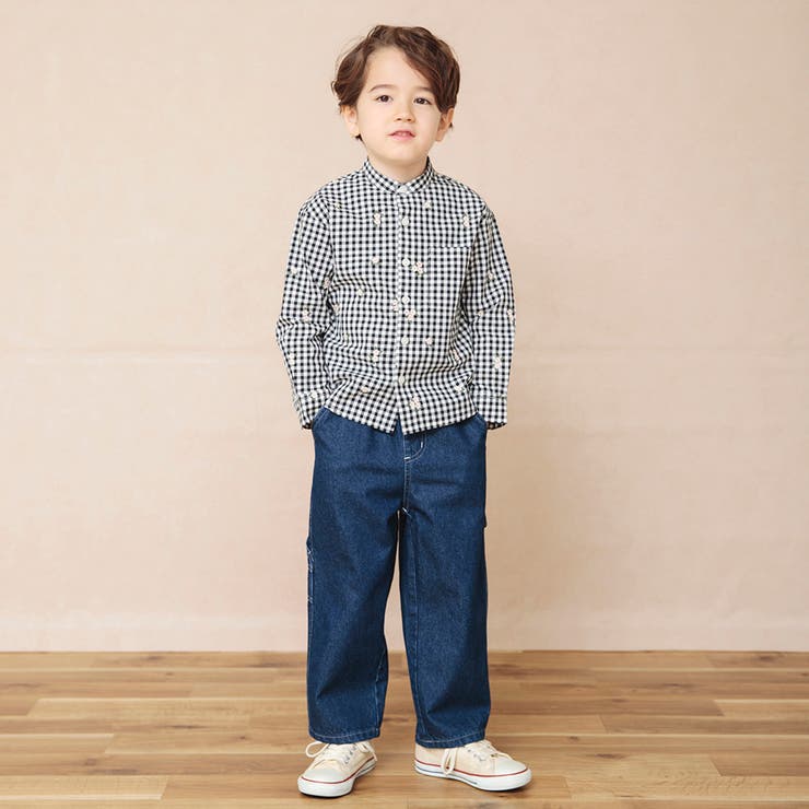 おそろい】さくら刺繍長袖シャツ[品番：BRSK0008711]｜ブランシェスの