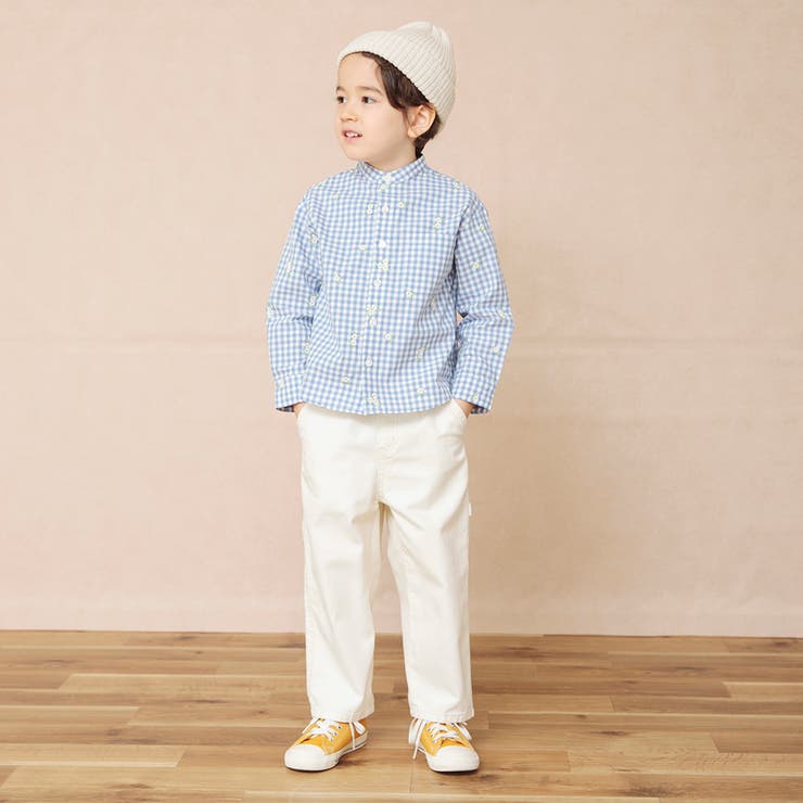 【おそろい】さくら刺繍長袖シャツ | ブランシェス | 詳細画像3 