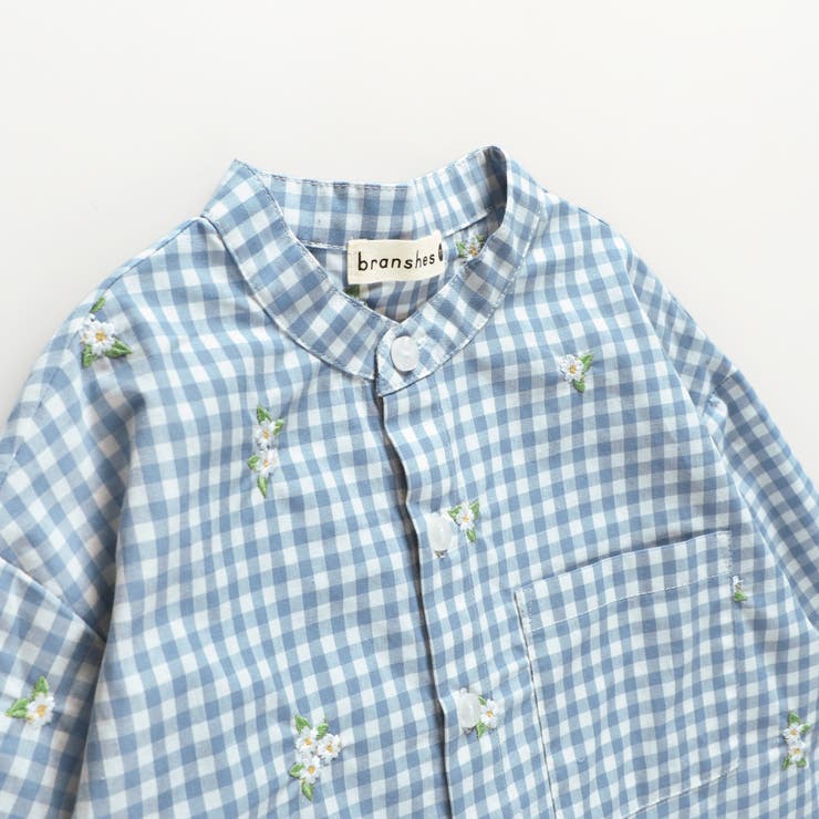 【おそろい】さくら刺繍長袖シャツ | ブランシェス | 詳細画像8 