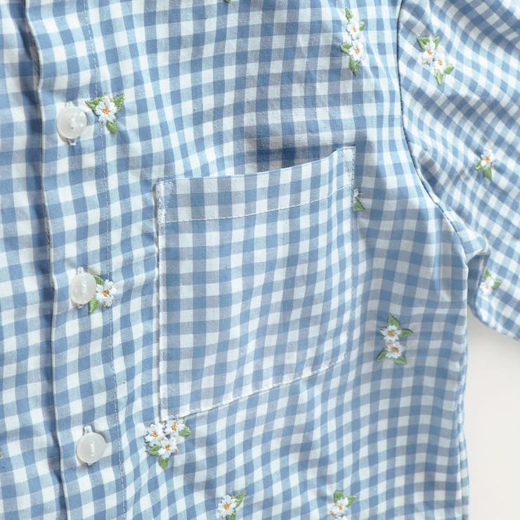 おそろい】さくら刺繍長袖シャツ[品番:BRSK0008711 おそろい】さくら刺繍長袖シャツ[品番:BRSK0008711