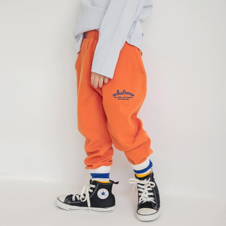 オレンジ | 【ブランシェスmini】やわらかカットロングパンツ | ブランシェス