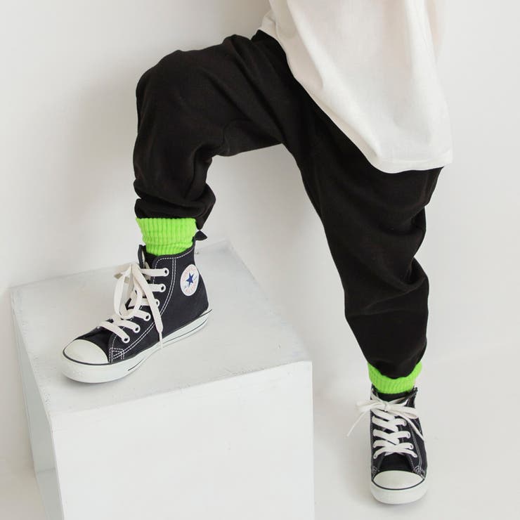 ブラック | 【ブランシェスmini】やわらかカットロングパンツ | ブランシェス