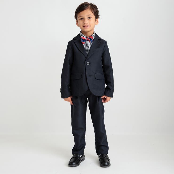 ネイビーブルー | フォーマル3点セット(ネイビーロングパンツ)ネイビージャケット+ロングパンツ+ギ… | ブランシェス