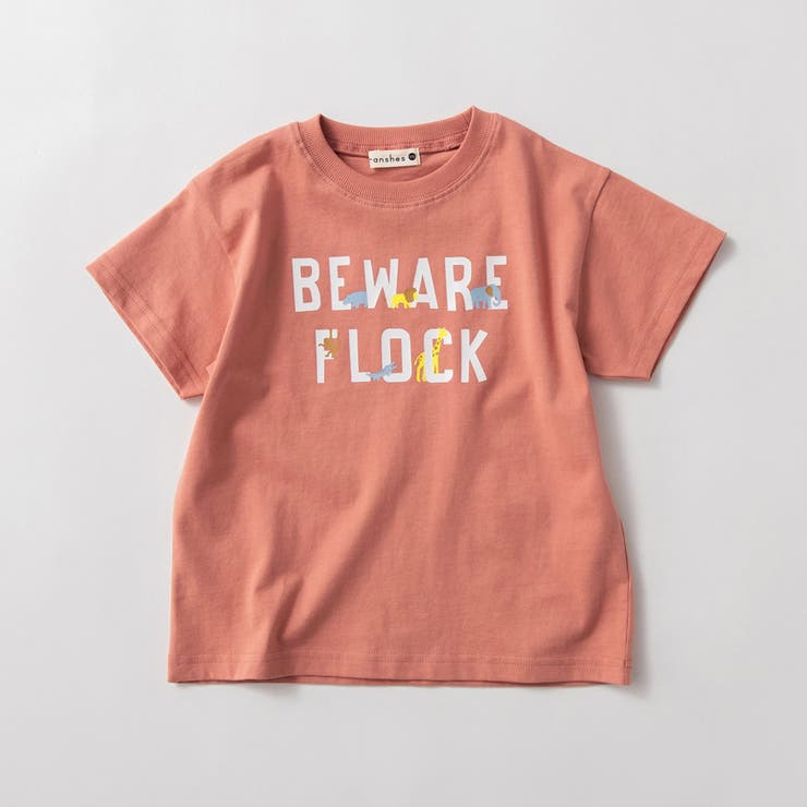 サーモンピンク | 【ブランシェスmini】ロゴ半袖Tシャツ 春 トップス | ブランシェス