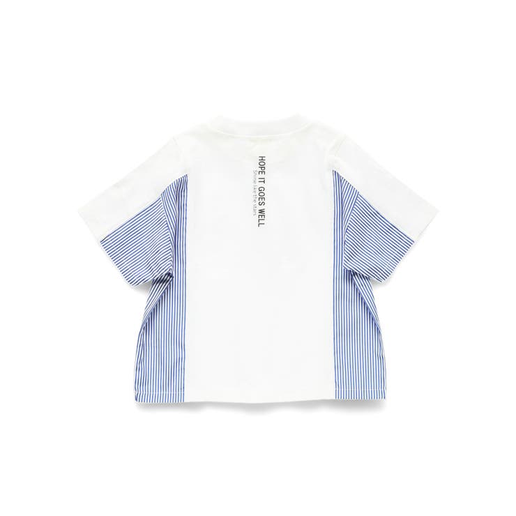 異素材切り替え半袖Tシャツ | ブランシェス | 詳細画像16 