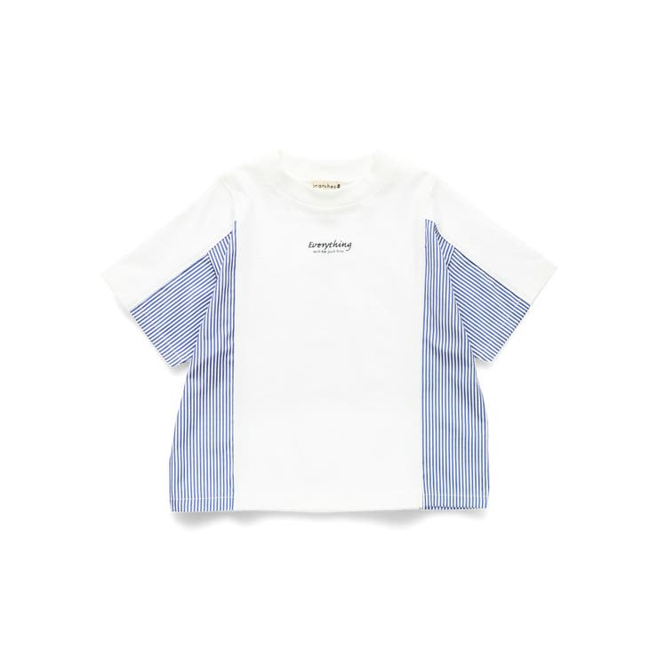 異素材切り替え半袖Tシャツ | ブランシェス | 詳細画像2 