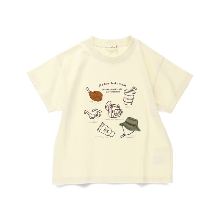 アイボリー | 半袖Tシャツ 機能性 吸水速乾 | ブランシェス