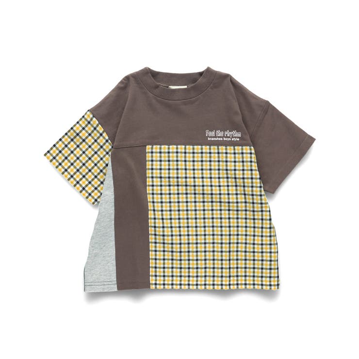 【おそろい】異素材切り替え半袖Tシャツ 春 トップス | ブランシェス | 詳細画像12 