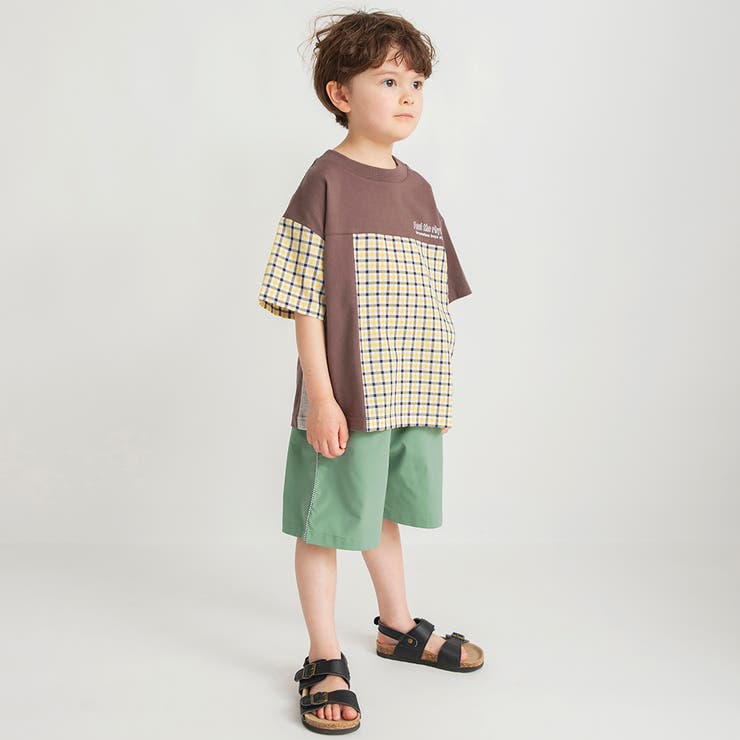 【おそろい】異素材切り替え半袖Tシャツ 春 トップス | ブランシェス | 詳細画像14 