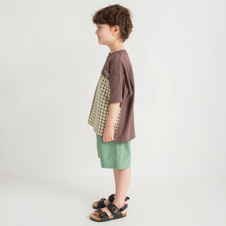 【おそろい】異素材切り替え半袖Tシャツ 春 トップス | ブランシェス | 詳細画像15 