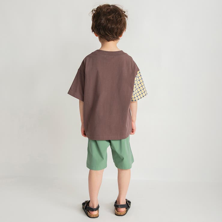 【おそろい】異素材切り替え半袖Tシャツ 春 トップス | ブランシェス | 詳細画像16 