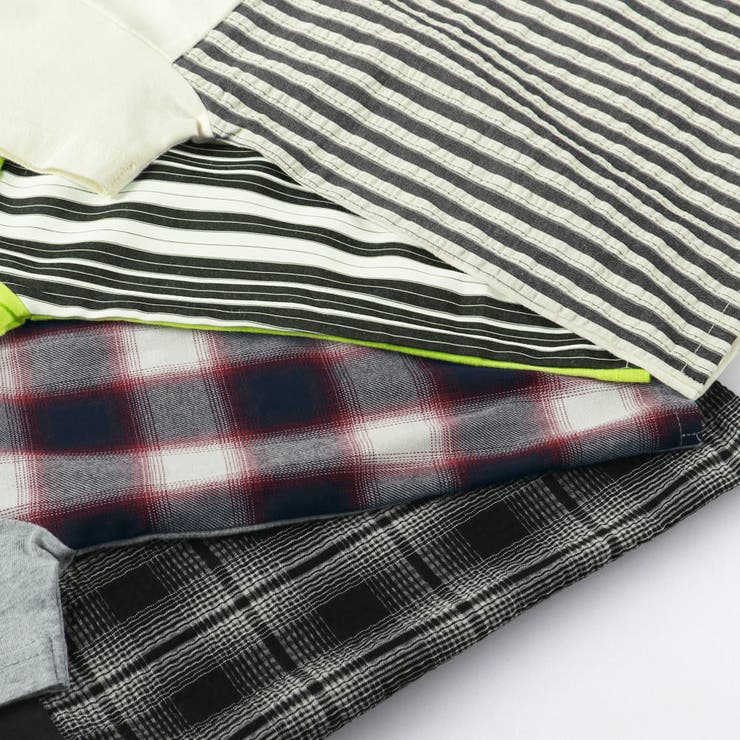 異素材切り替え半袖Tシャツ/チェック/ストライプ/バイカラー/男の子 | ブランシェス | 詳細画像14 