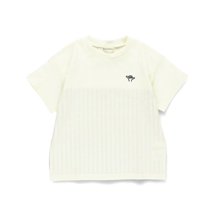 異素材切り替え半袖Tシャツ/チェック/ストライプ/バイカラー/男の子 | ブランシェス | 詳細画像17 
