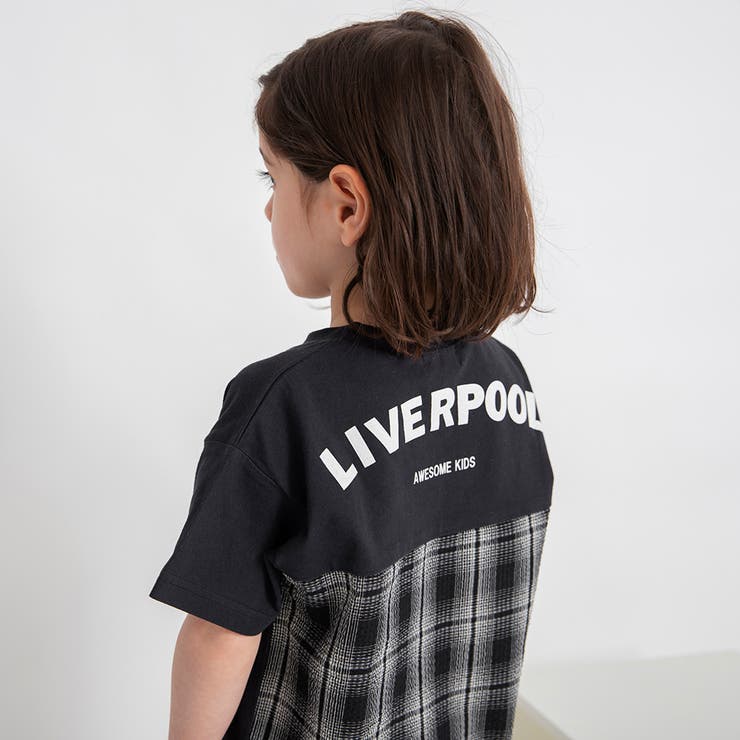 異素材切り替え半袖Tシャツ/チェック/ストライプ/バイカラー/男の子 | ブランシェス | 詳細画像32 