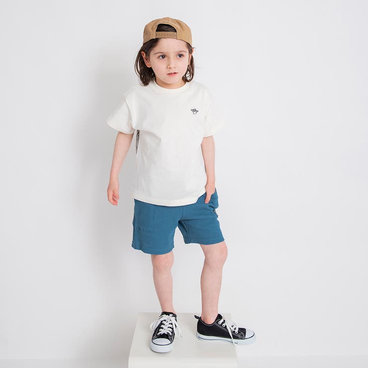 異素材切り替え半袖Tシャツ/チェック/ストライプ/バイカラー/男の子 | ブランシェス | 詳細画像4 