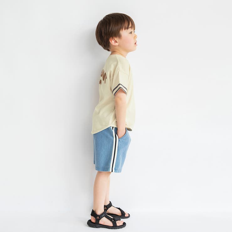 ビンテージ風半袖Ｔシャツ/綿100%/バックロゴ/刺繍 | ブランシェス | 詳細画像5 