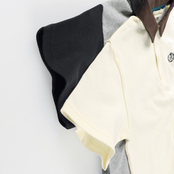 【綿100%】ポロシャツ風配色半袖Tシャツ | ブランシェス | 詳細画像4 
