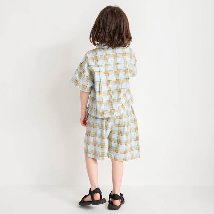 【おそろい】ぽこぽこ／サッカーチェック柄半袖シャツ 春 トップス | ブランシェス | 詳細画像13 