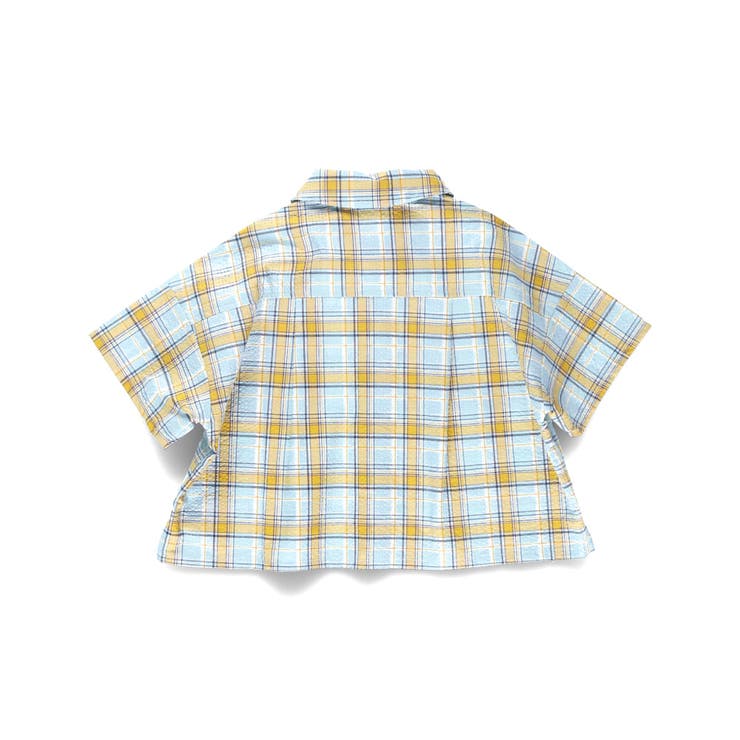 【おそろい】ぽこぽこ／サッカーチェック柄半袖シャツ 春 トップス | ブランシェス | 詳細画像15 