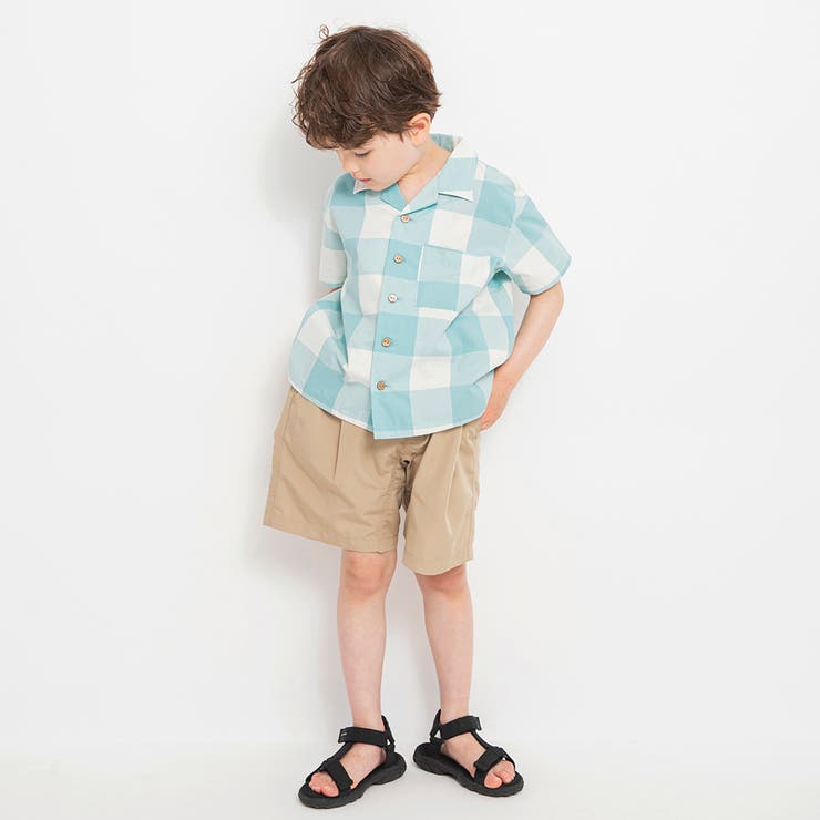 【おそろい】ブロック チェック半袖シャツ/綿100%/ペア/リンク コーデ | ブランシェス | 詳細画像11 