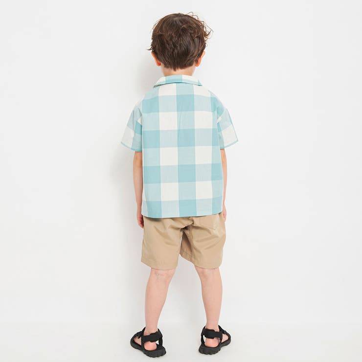 【おそろい】ブロック チェック半袖シャツ/綿100%/ペア/リンク コーデ | ブランシェス | 詳細画像13 