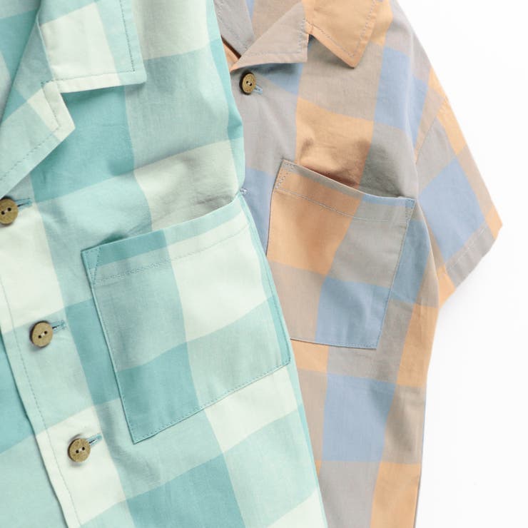 【おそろい】ブロック チェック半袖シャツ/綿100%/ペア/リンク コーデ | ブランシェス | 詳細画像16 