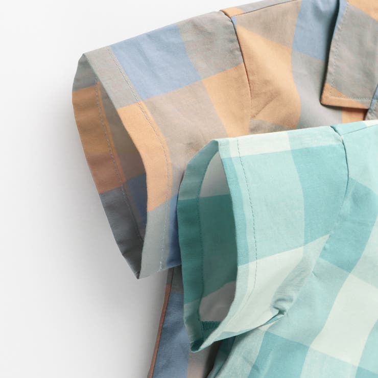 【おそろい】ブロック チェック半袖シャツ/綿100%/ペア/リンク コーデ | ブランシェス | 詳細画像17 