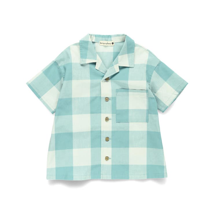 【おそろい】ブロック チェック半袖シャツ/綿100%/ペア/リンク コーデ | ブランシェス | 詳細画像9 