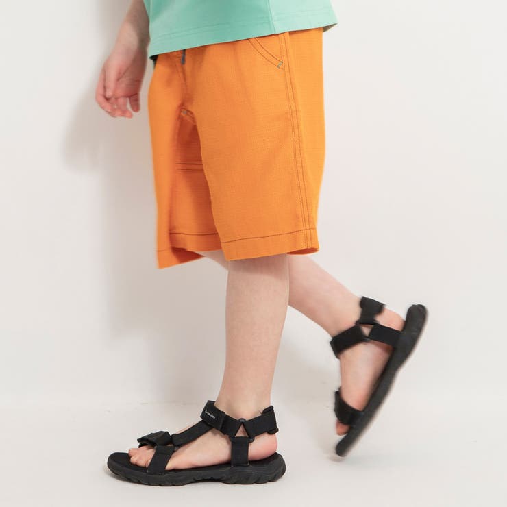 オレンジ | 【爽パン / 綿100％】パナマ織りカラーハーフパンツ | ブランシェス