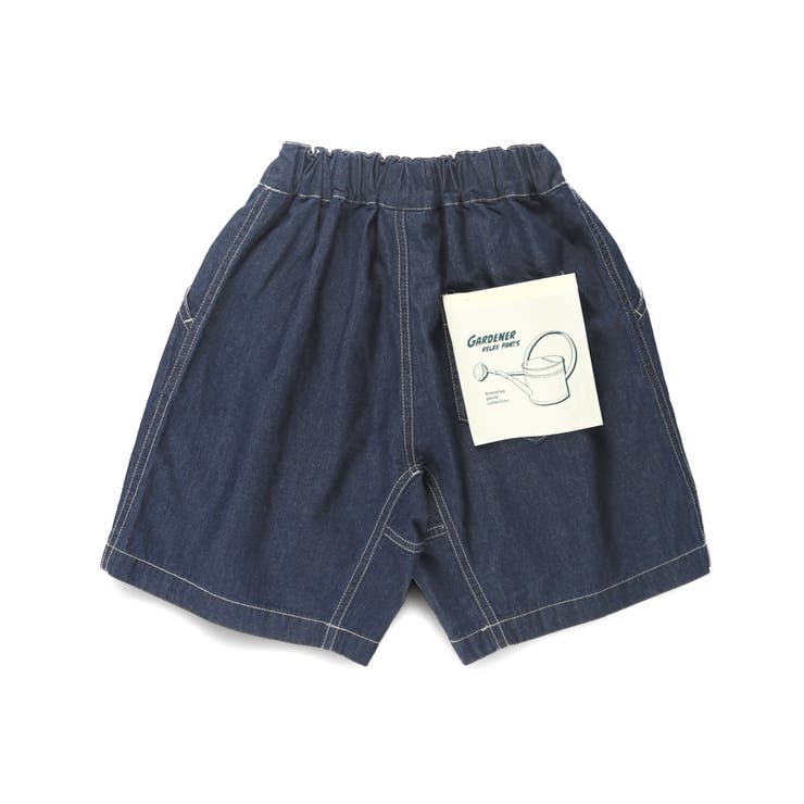 WEB限定】リラックスガーデナーデニムハーフパンツ[品番：BRSK0008866