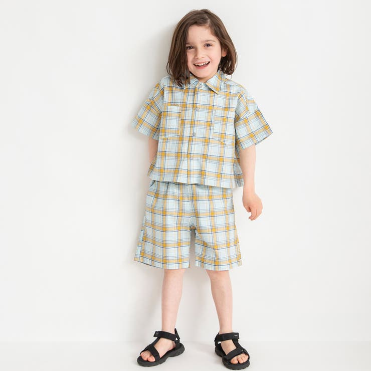 【おそろい】ぽこぽこ／サッカーチェック柄ハーフパンツ | ブランシェス | 詳細画像11 