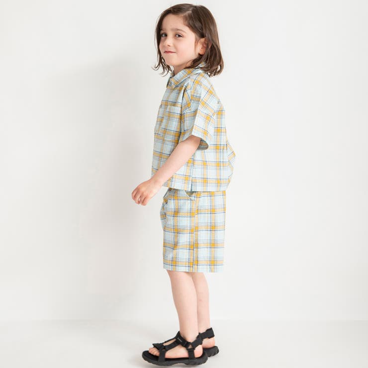 【おそろい】ぽこぽこ／サッカーチェック柄ハーフパンツ | ブランシェス | 詳細画像14 