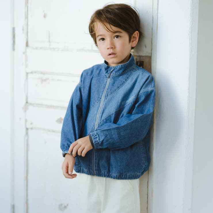 スタンドカラー配色デニムジャケット | ブランシェス | 詳細画像3 