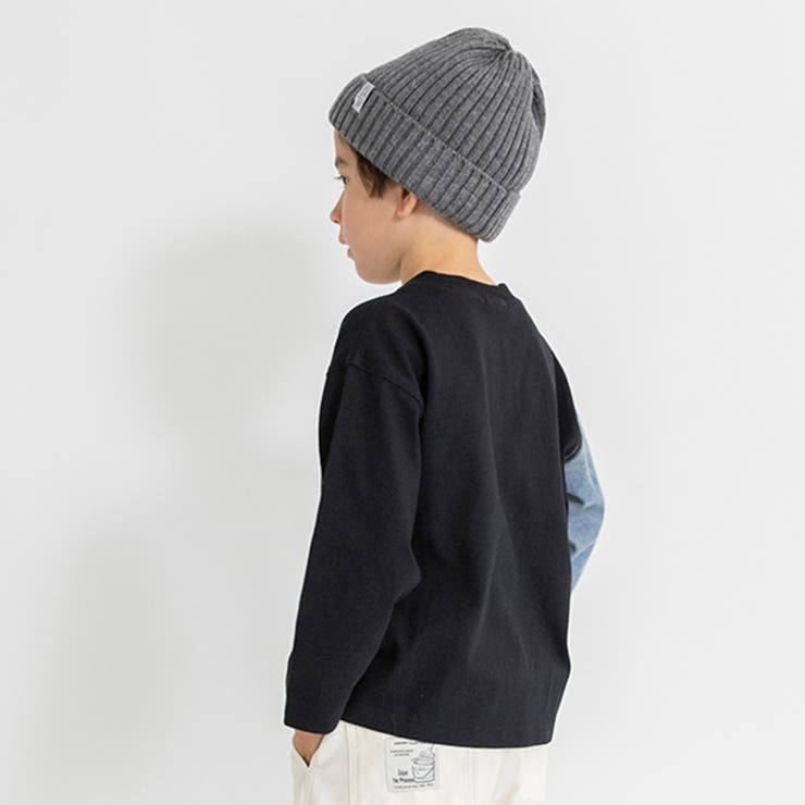 デニム切り替え長袖Tシャツ | ブランシェス | 詳細画像15 