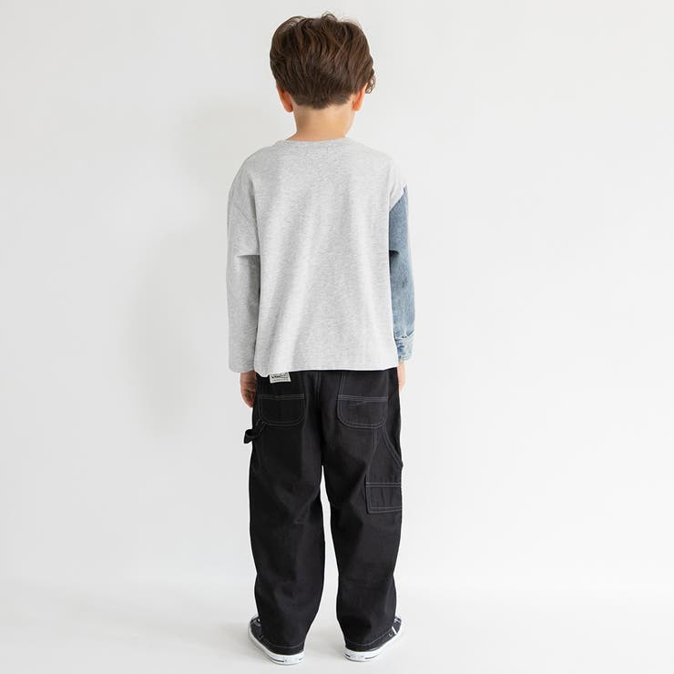 デニム切り替え長袖Tシャツ | ブランシェス | 詳細画像6 