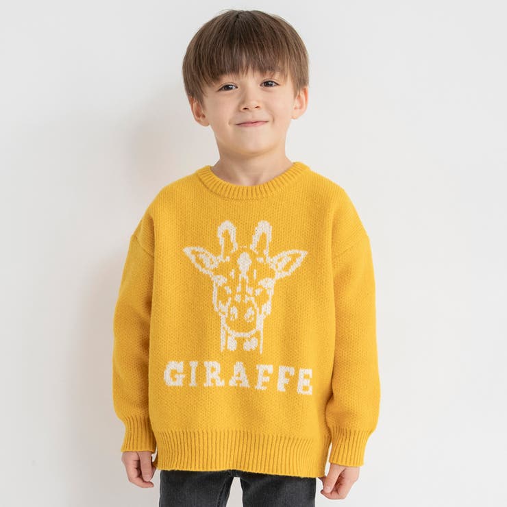 イエロー | アニマル アソート ニット | ブランシェス