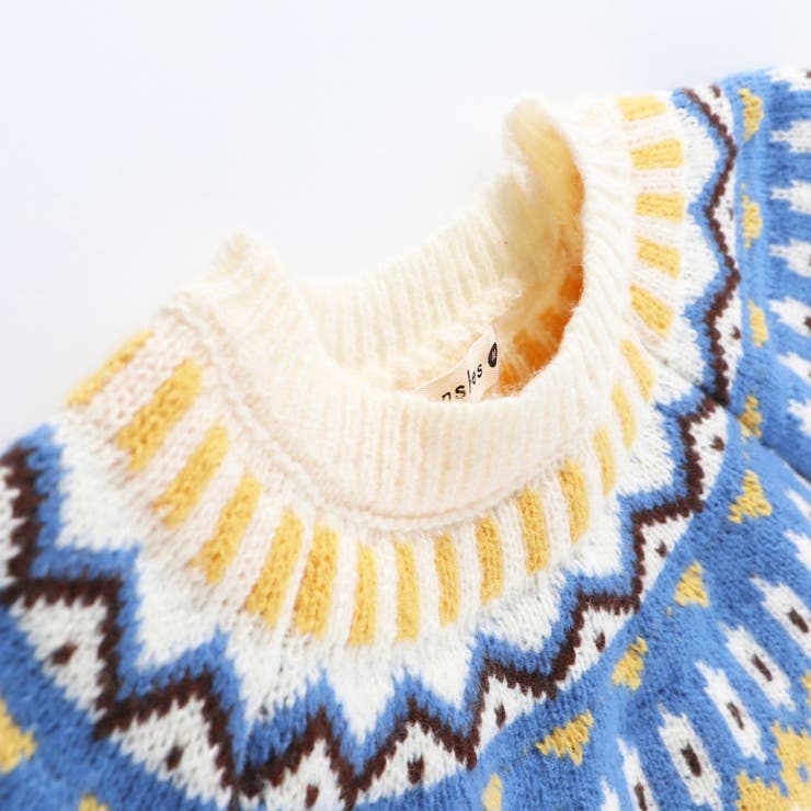 幾何学柄ニット キッズ 男の子 | ブランシェス | 詳細画像10 